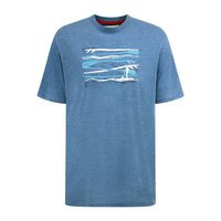 D555 - Waves Print Tee Blue