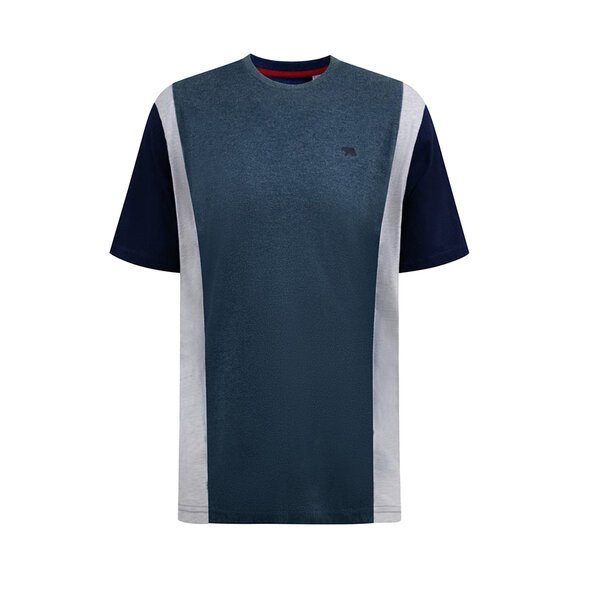 D555 - Neath Cut and Sew Tee Blue-shop-by-brands-Beggs Big Mens Clothing - Big Men's fashionable clothing and shoes