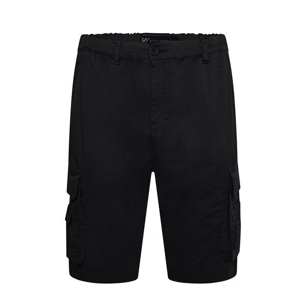 KAM - Elasticated Cargo Shorts Black-shop-by-brands-Beggs Big Mens Clothing - Big Men's fashionable clothing and shoes