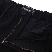 KAM - Elasticated Cargo Shorts Black