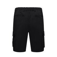 KAM - Elasticated Cargo Shorts Black