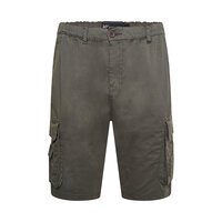 KAM - Elasticated Cargo Shorts Khaki