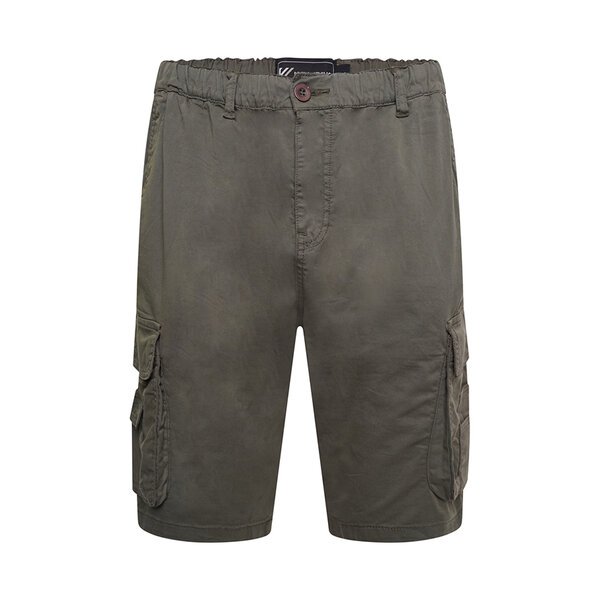 KAM - Elasticated Cargo Shorts Khaki-shop-by-brands-Beggs Big Mens Clothing - Big Men's fashionable clothing and shoes