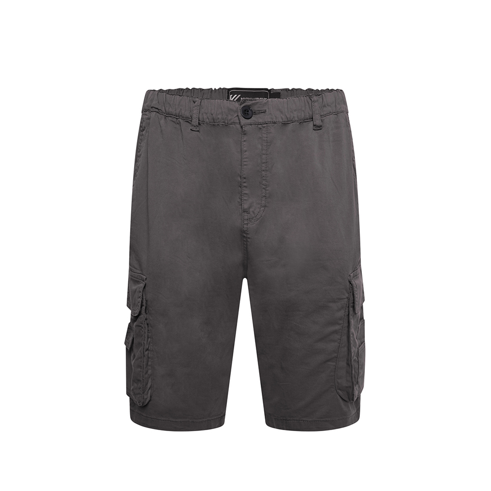 KAM - Elasticated Cargo Shorts Slate