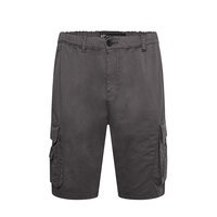 KAM - Elasticated Cargo Shorts Slate