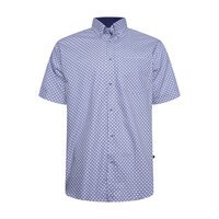 KAM - Premium Geometric Pattern Cotton SS Shirt