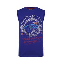 KAM - Sharkeys Cove Sleeveless Tee Sea Blue
