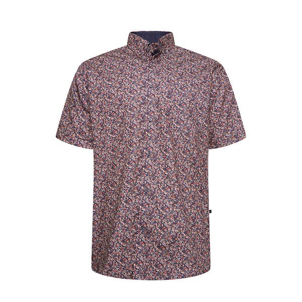 KAM - Mini Floral Pattern Premium Cotton SS Shirt-shop-by-brands-Beggs Big Mens Clothing - Big Men's fashionable clothing and shoes