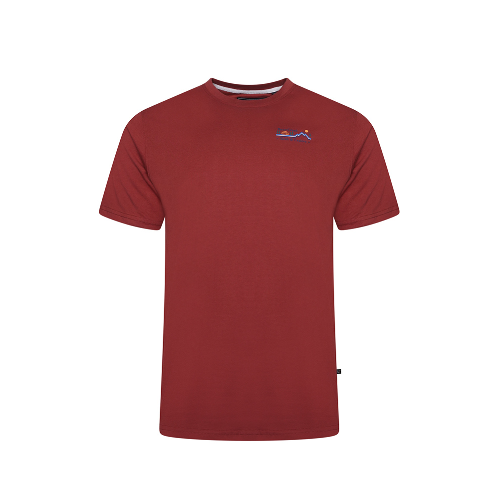 KAM - Bear Creek Tee With Reverse Print Red 