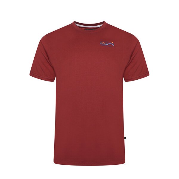 KAM - Bear Creek Tee With Reverse Print Red -shop-by-brands-Beggs Big Mens Clothing - Big Men's fashionable clothing and shoes
