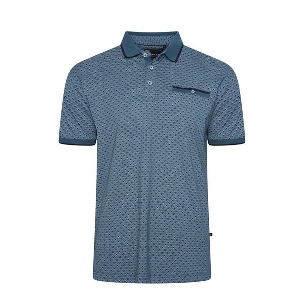 KAM - Geo Print Polo Pacific-shop-by-brands-Beggs Big Mens Clothing - Big Men's fashionable clothing and shoes