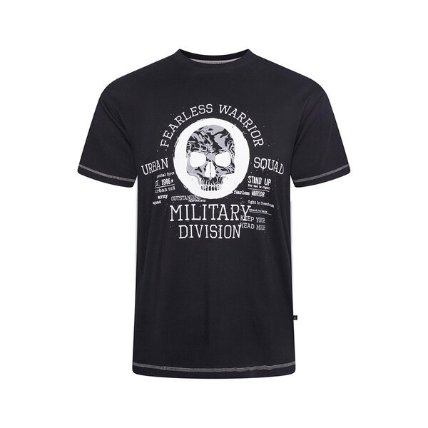KAM - Fearless Warrior Tee Black-shop-by-brands-Beggs Big Mens Clothing - Big Men's fashionable clothing and shoes
