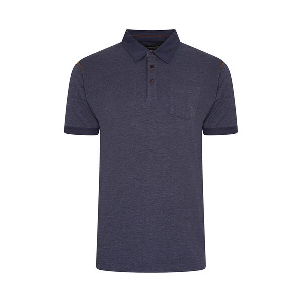 KAM - Indigo Washed Polo Moonlight-shop-by-brands-Beggs Big Mens Clothing - Big Men's fashionable clothing and shoes
