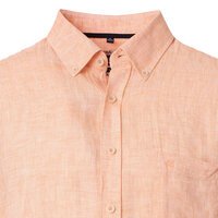 CASA MODA - Linen Short Sleeve Shirt Tangerine
