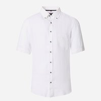 CASA MODA - Linen Short Sleeve Shirt White