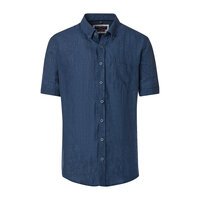 CASA MODA - Linen Short Sleeve Shirt Navy