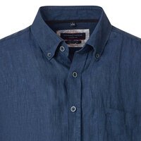 CASA MODA - Linen Short Sleeve Shirt Navy