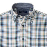 Casa Moda Gingham Check LS Shirt Petrol