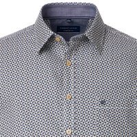 Casa Moda Geo Dot Pattern LS Shirt Blue