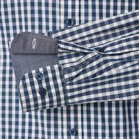 Casa Moda Gingham Check LS Shirt Navy