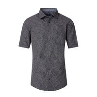 Casa Moda Small Pattern SS Shirt Tangerine