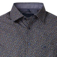 Casa Moda Small Pattern SS Shirt Tangerine