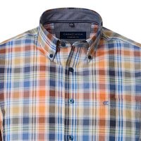 Casa Moda Orange Check SS Shirt
