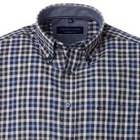Casa Moda Gingham Check SS Shirt Green