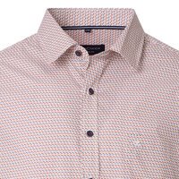Casa Moda Small Abstract Pattern SS Shirt Garnet