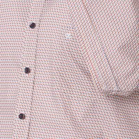 Casa Moda Small Abstract Pattern SS Shirt Garnet