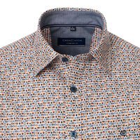 Casa Moda Orange Circle SS Shirt