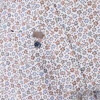 Casa Moda Floral Pattern SS Shirt Blue