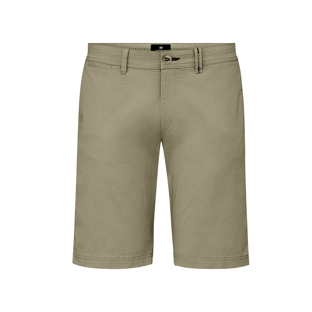 REDPOINT - Surrey Textured Stretch Cotton Short Olive
