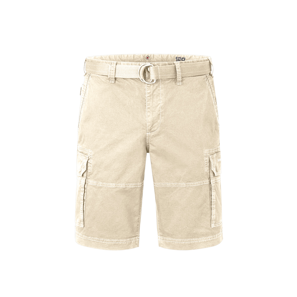 REDPOINT - Ottawa Stretch Cargo Short With Belt Beige