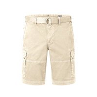 REDPOINT - Ottawa Stretch Cargo Short With Belt Beige