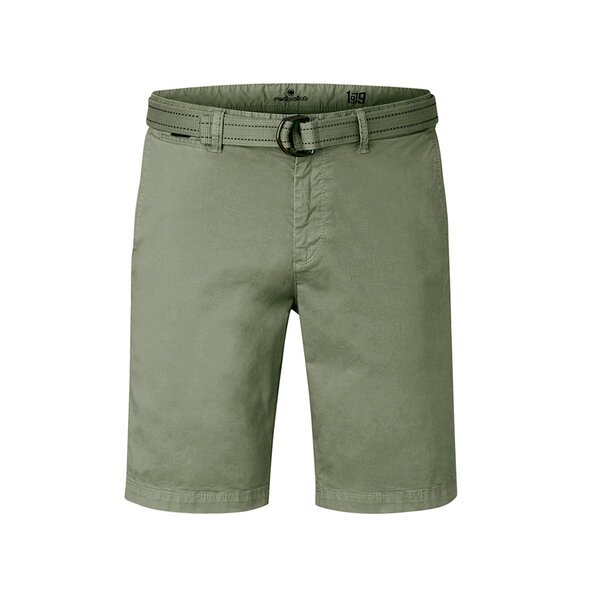 REDPOINT - Surrey Stretch Chino Short With Belt Olive-shop-by-brands-Beggs Big Mens Clothing - Big Men's fashionable clothing and shoes