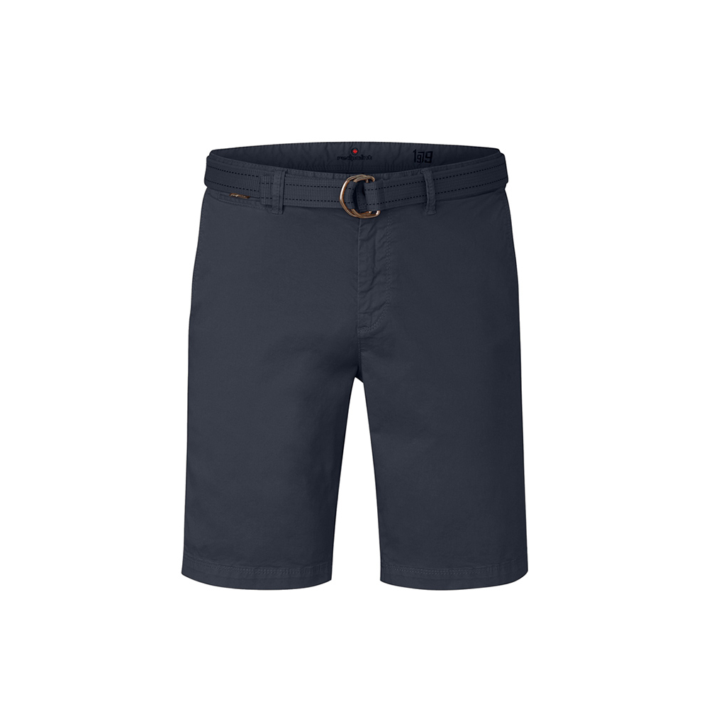 REDPOINT - Surrey Stretch Chino Short With Belt Navy