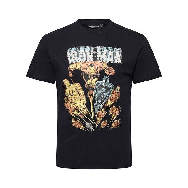 NORTH LATITUDE - Iron Man Tee Black-shop-by-brands-Beggs Big Mens Clothing - Big Men's fashionable clothing and shoes