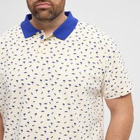NORTH LATITUDE - Shark Pattern Stretch Cotton Polo Off White