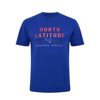 NORTH LATITUDE - Summer Paradise Print Tee Cobolt