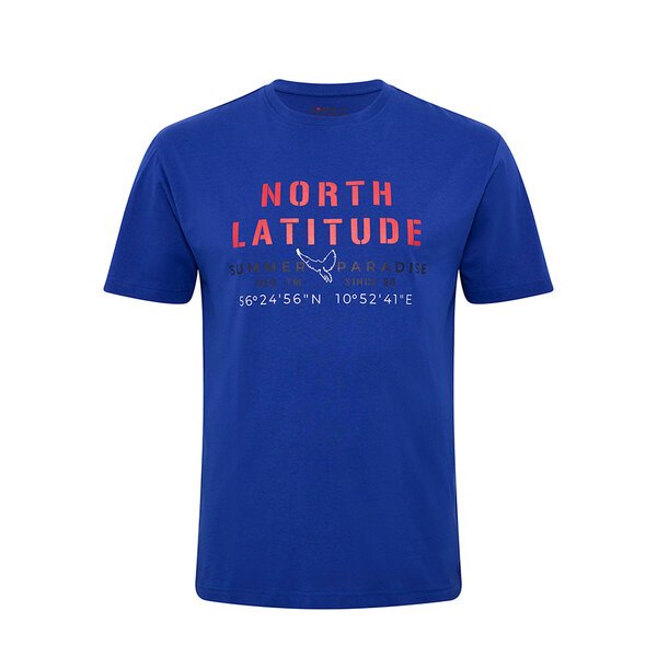 NORTH LATITUDE - Summer Paradise Print Tee Cobolt-shop-by-brands-Beggs Big Mens Clothing - Big Men's fashionable clothing and shoes