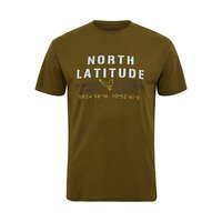 NORTH LATITUDE - Summer Paradise Print Tee Army Green