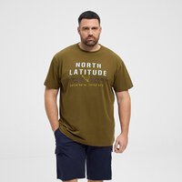 NORTH LATITUDE - Summer Paradise Print Tee Army Green