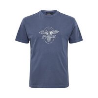 NORTH LATITUDE - Paradise Print Tee Mid Blue