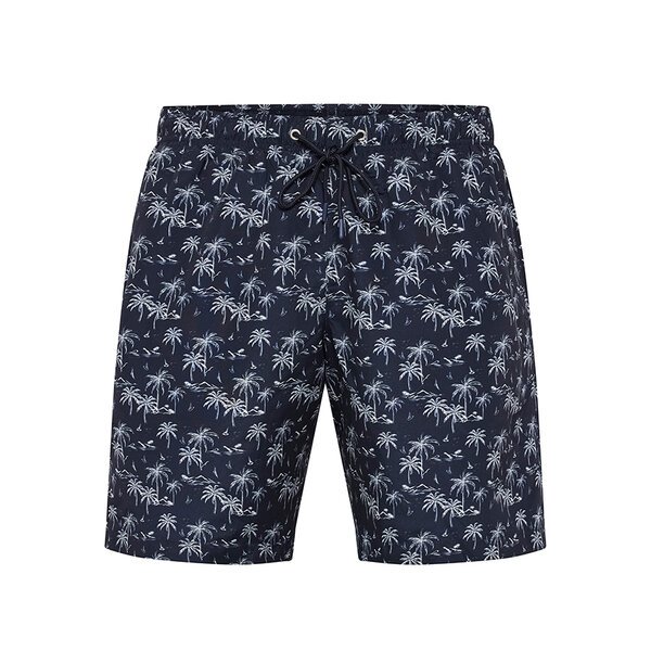 NORTH LATITUDE - Night Sky Palm Tree Print Swim Tog Navy-shop-by-brands-Beggs Big Mens Clothing - Big Men's fashionable clothing and shoes