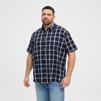 NORTH LATITUDE - Checked Cotton Shirt Extra Long Body Black