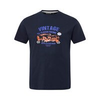 NORTH LATITUDE - Vintage Car Print Tee Navy