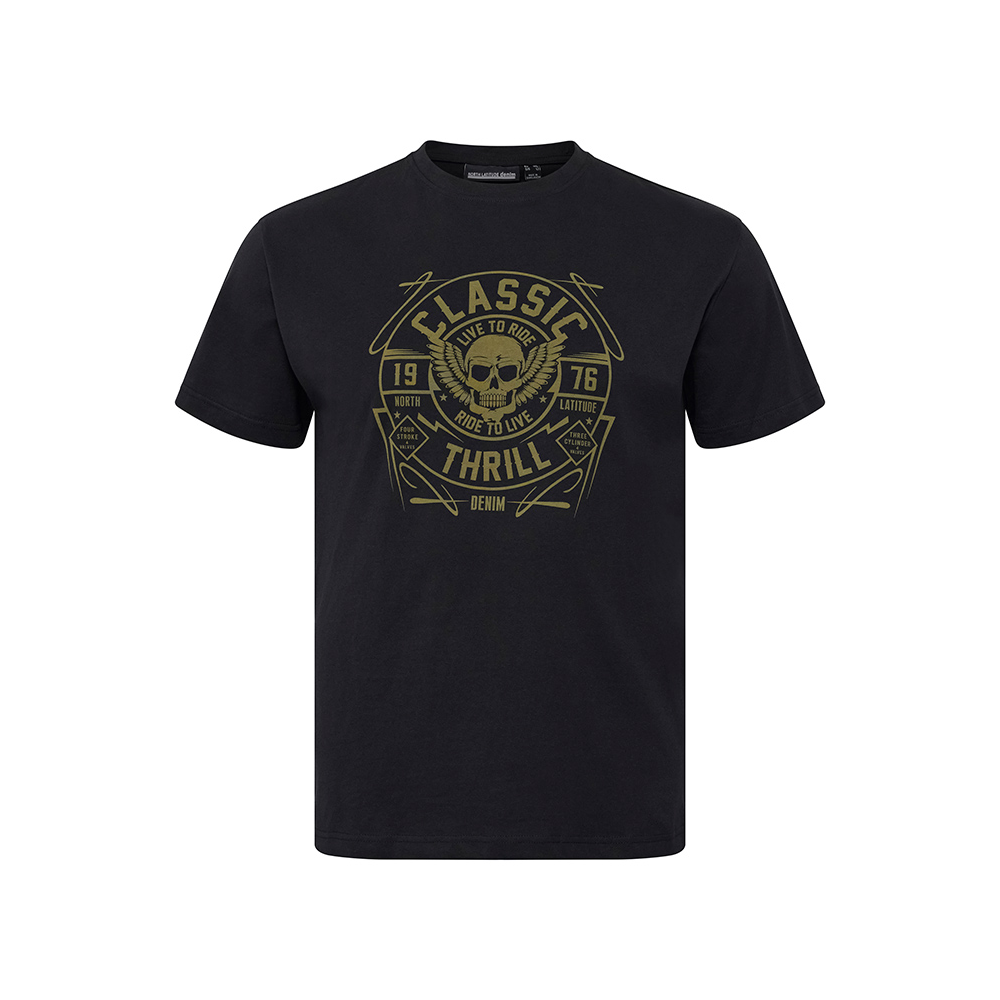 NORTH LATITUDE - Classic Thrill Skull Tee Black