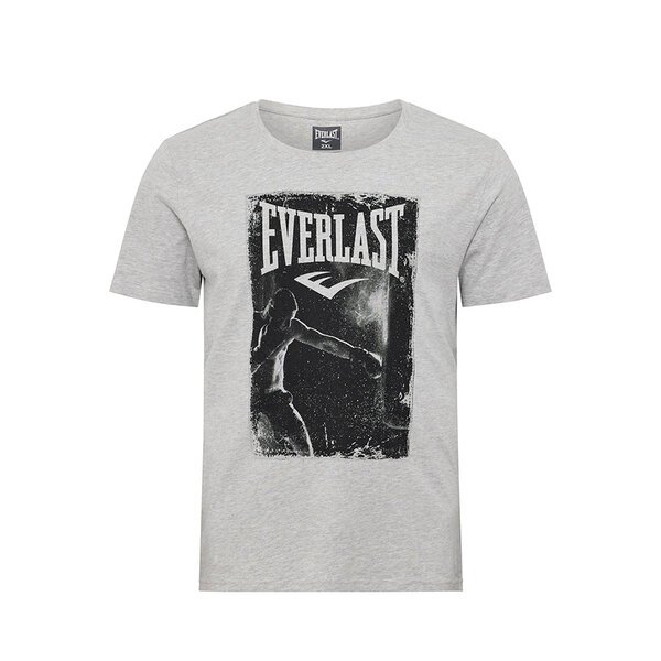 NORTH LATITUDE - Everlast Boxing Print Tee Grey-shop-by-brands-Beggs Big Mens Clothing - Big Men's fashionable clothing and shoes