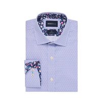 BROOKSFIELD - Stretch Cotton Abstract Pattern Lilac